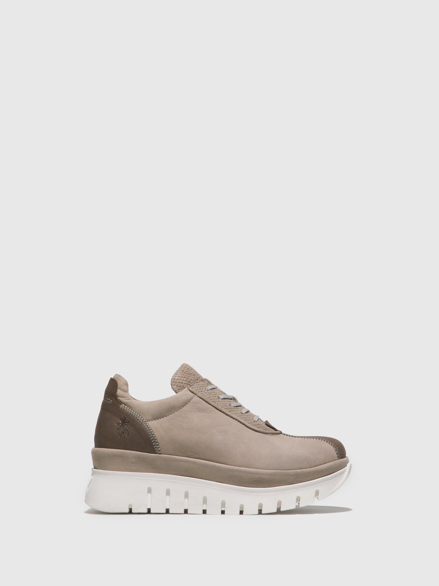 Fly London LightGray Lace-up Shoes